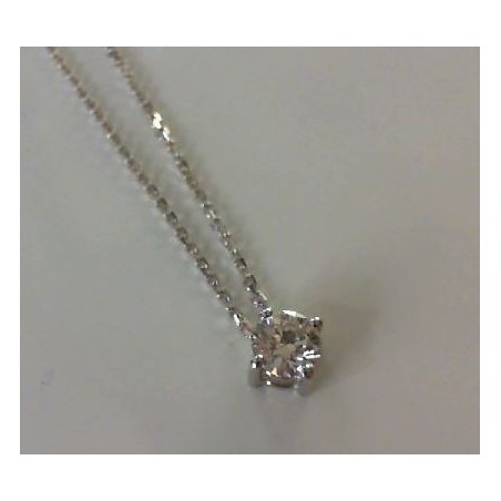 Collier pendentif diamant 0,50 carat 4 griffes