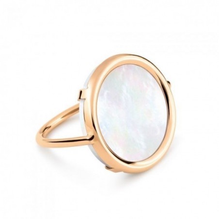 Disc ring nacre blanche