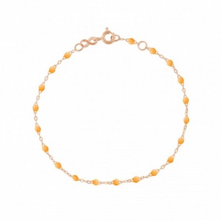Bracelet Classique Gigi Clozeau, perles de résine mandarine