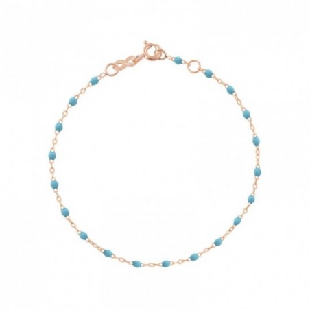 Bracelet classique Gigi Clozeau, perles de résine turquoise