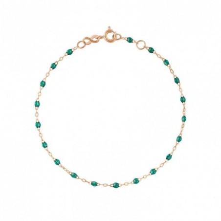 Bracelet Classique Gigi Clozeau, perles de résine vert émeraude