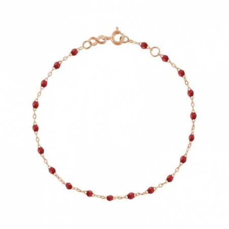 Bracelet Classique Gigi Clozeau, perles de résine bordeaux