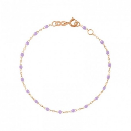 Bracelet Classique Gigi Clozeau, perles de résine parme