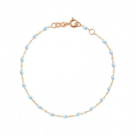 Bracelet Classique Gigi Clozeau, perles de résine bleu layette