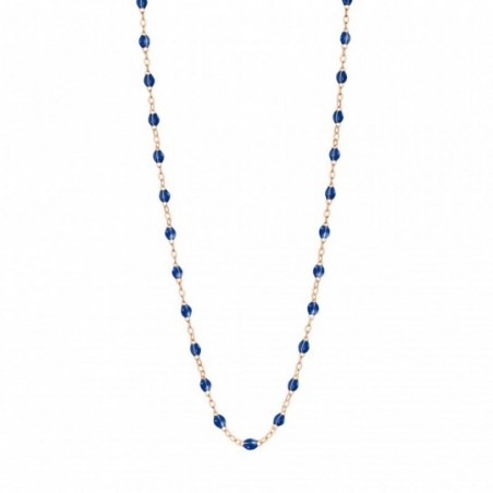 Collier Classique Gigi Clozeau, perles de résine bleu de prusse