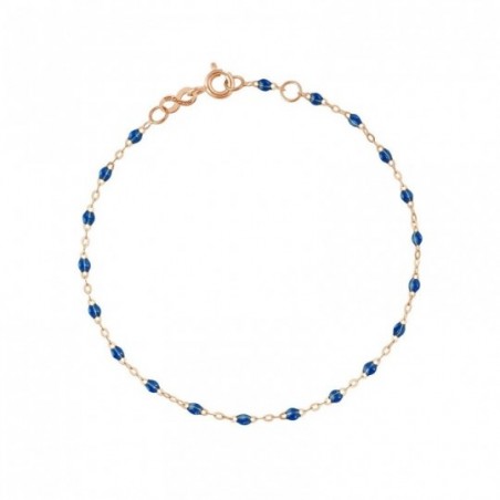 Bracelet Classique Gigi Clozeau, perles de résine saphir