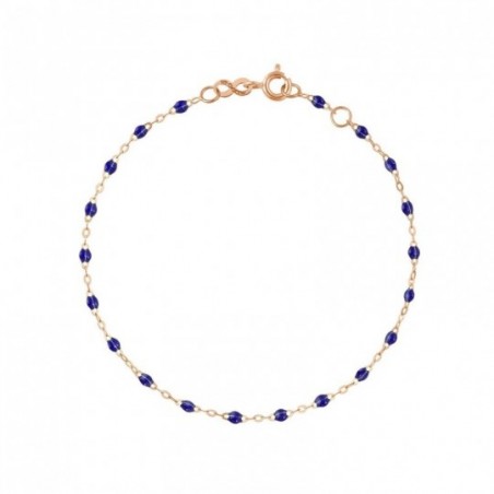 Bracelet Classique Gigi Clozeau, perles de résine bleu de prusse