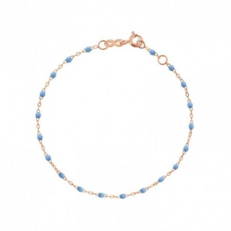 Bracelet Classique Gigi Clozeau, perles de résine bleu ciel