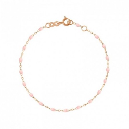 Bracelet Classique Gigi Clozeau, perles de résine rose bébé