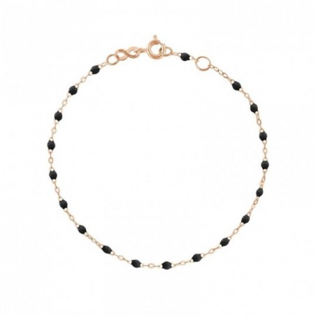 Bracelet classique Gigi Clozeau, perles de résine noire
