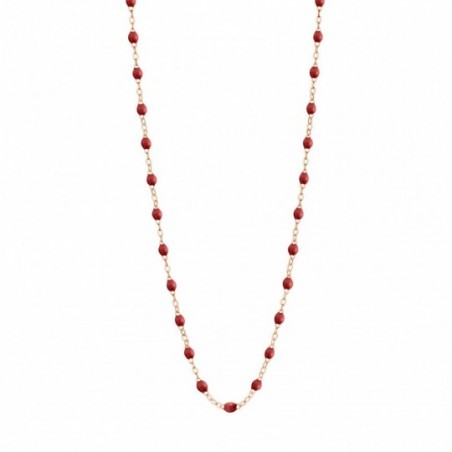 Collier classique Gigi Clozeau, perles de résine rouge bordeaux