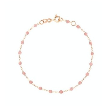 Bracelet blush classique Gigi, or rose, 17cm