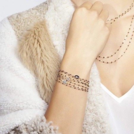 Bracelet Gigi Clozeau, perles de résine blanche