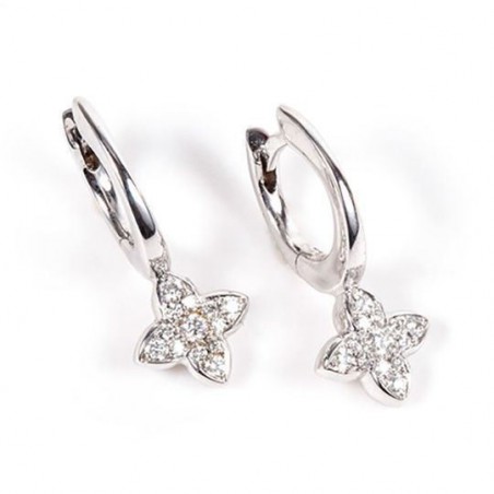 Boucles- d'oreilles croix en diamants Roca